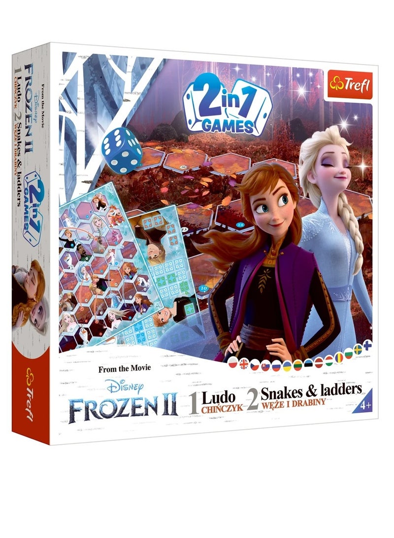 TREFL - GAME - 2 in 1 Chinaman Snakes and Ladders Frozen 2 Disney Frozen 2 -02068 - Image 1