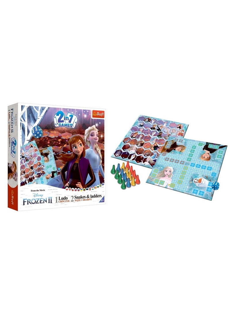 TREFL - GAME - 2 in 1 Chinaman Snakes and Ladders Frozen 2 Disney Frozen 2 -02068 - Image 2