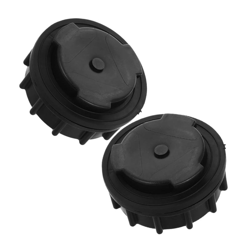 2pcs Weather Resistant Leak Stopper For Trash Cans Drain To Prevent Water Leakage And Ensure Durability Black - Image 2