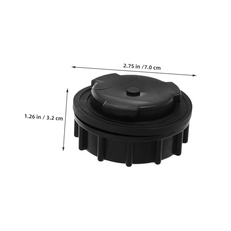 2pcs Weather Resistant Leak Stopper For Trash Cans Drain To Prevent Water Leakage And Ensure Durability Black - Image 3