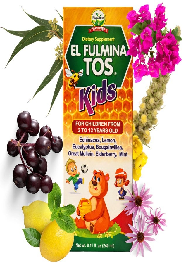 Fulminatos شراب فولمينا توس للأطفال (8.11 أونصة سائلة جارابي للأطفال، مكمل غذائي إشنسا EL فولمينا توس) - Image 3