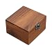 LONMAIX Handcrafted Walnut Wood Keepsake Box 43 x 43 x 25 inch Jewelry Watch Gift Storage Box Rustic Wooden Box for Wedding Birthday Christmas - Image 2