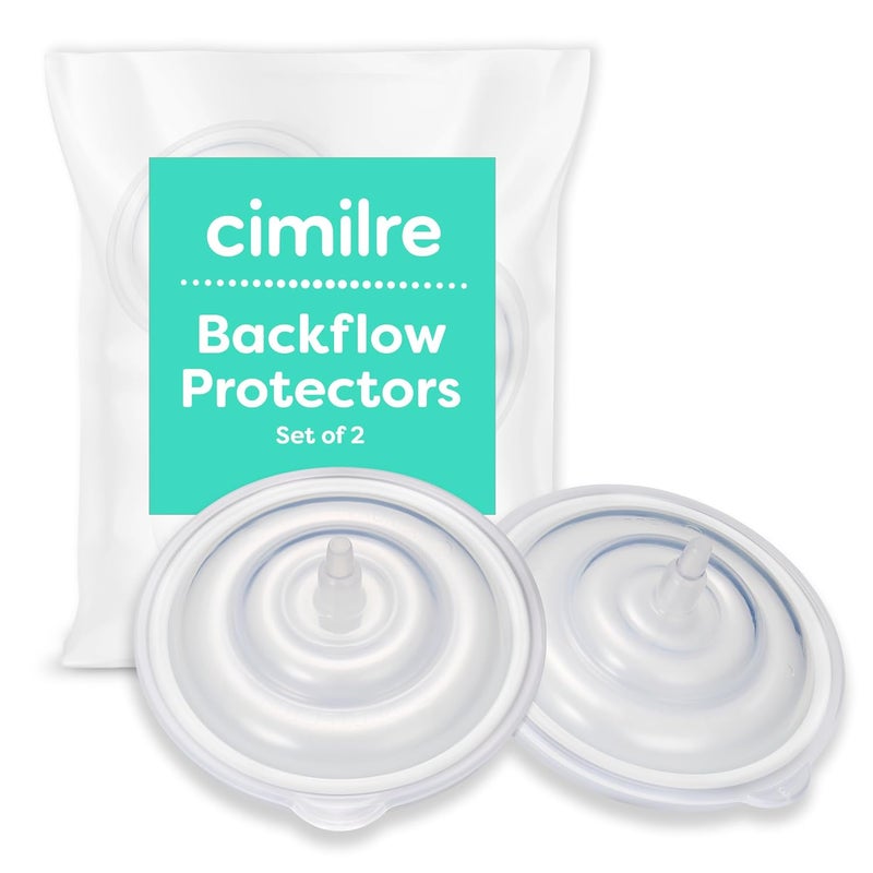 Cimilre Backflow Protectors Silicone Backflow Protector Membrane Keeps Air Moisture  Breast Milk from Entering Tubing  Breast Pump Motor Set of 2 - Image 1