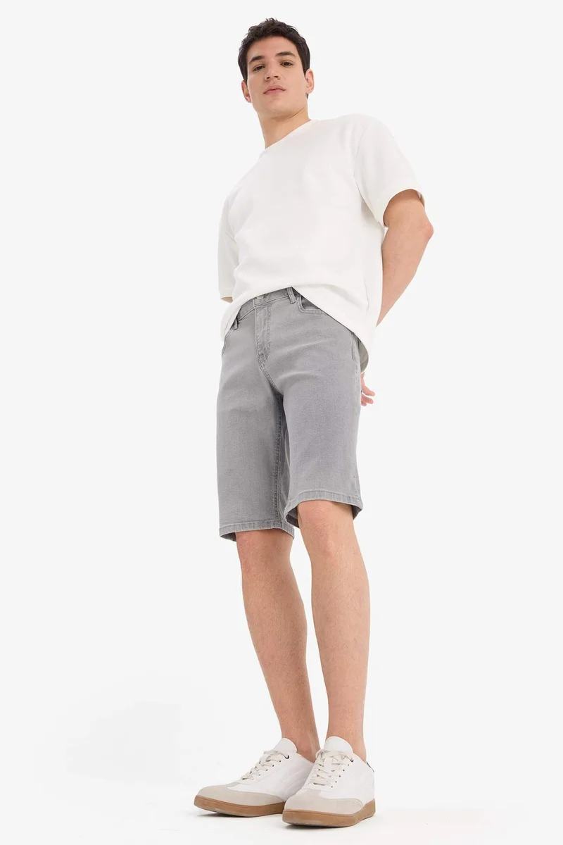 ديفاكتو Slim Fit Denim Bermuda