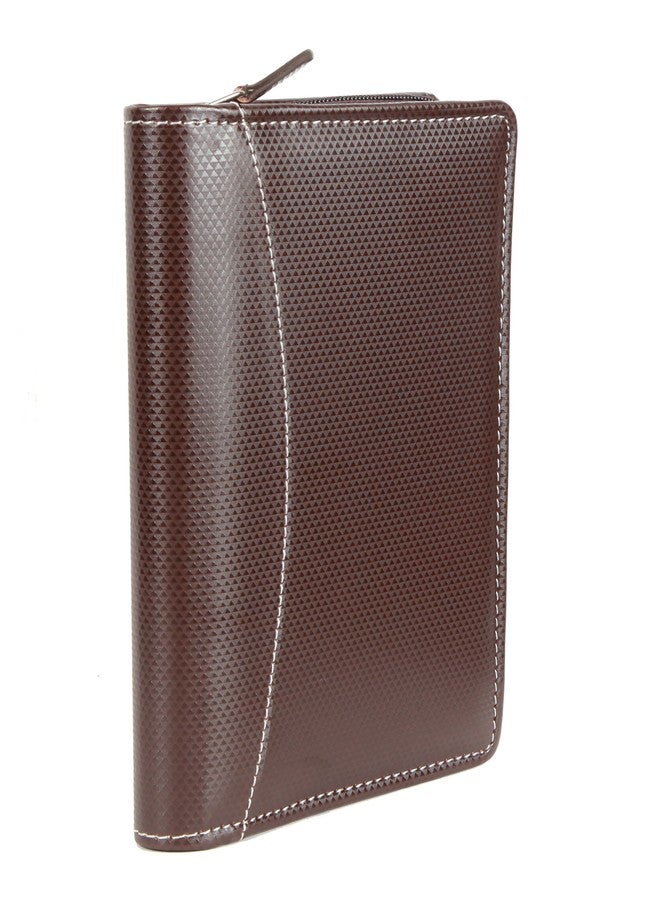 Sukeshcraft Pu 17 Credit Card Holder,2 Passport Holder,Currency Holder (Brown) - Image 1