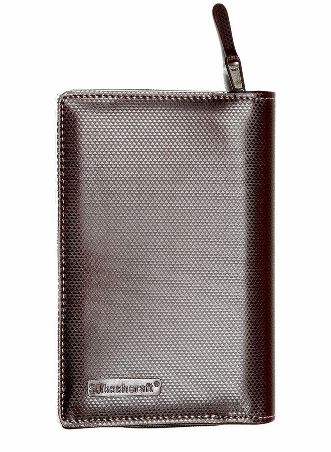 Sukeshcraft Pu 17 Credit Card Holder,2 Passport Holder,Currency Holder (Brown) - Image 5