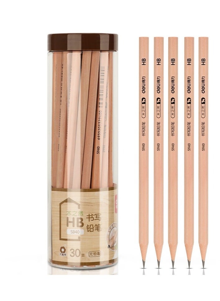 Generic HB Hexagonal Pencil, Student Anti Slip 30 Pieces/Box - Image 1