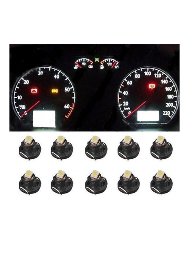 10-Piece T4.2 12V Car Dashboard Meter Panel Light Lamps - Image 1