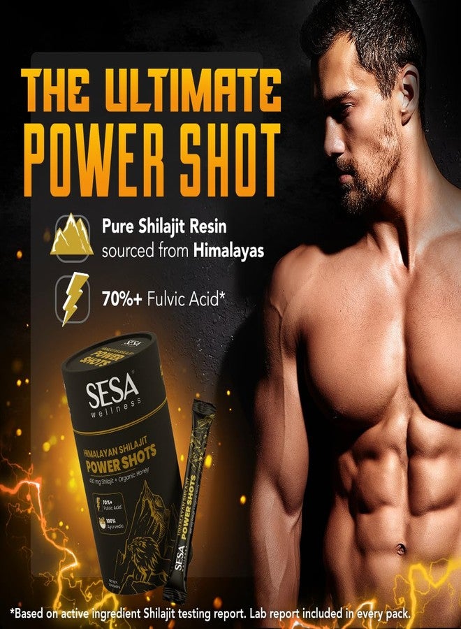 Sesa Himalayan Shilajit Power Shots | 30 Sticks | 400mg Pure Shilajit with Organic Honey | Lab Certified, 70%+ Fulvic Acid | Boosts Energy, Stamina & Immunity | 100% Ayurvedic | No Sugar Adulteration & Additives - Image 2