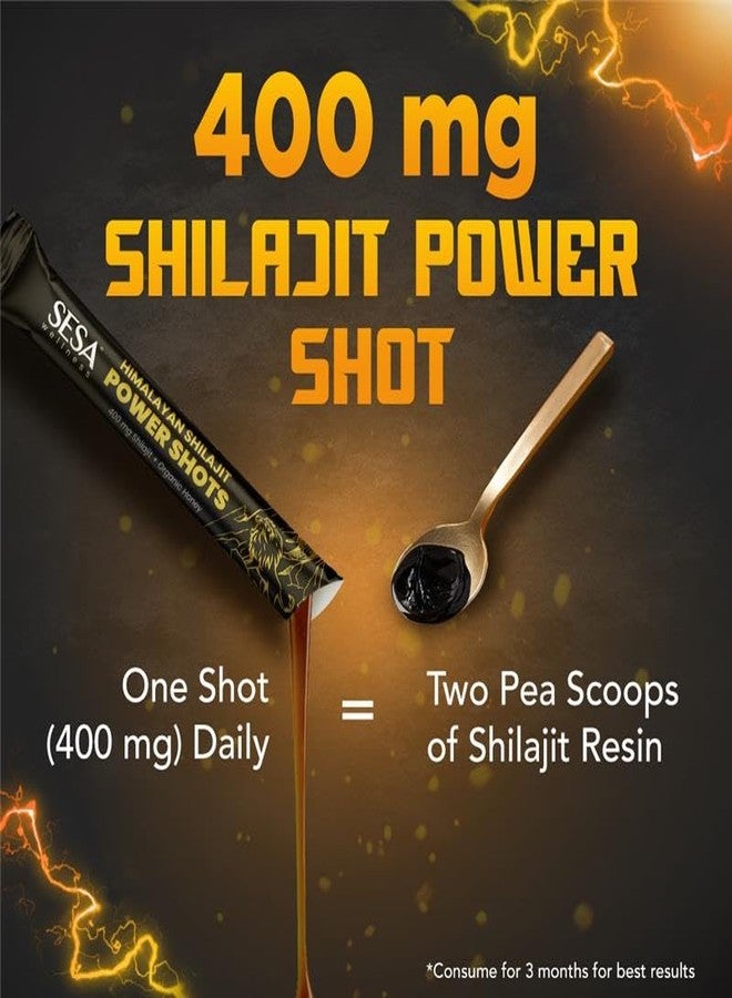 Sesa Himalayan Shilajit Power Shots | 30 Sticks | 400mg Pure Shilajit with Organic Honey | Lab Certified, 70%+ Fulvic Acid | Boosts Energy, Stamina & Immunity | 100% Ayurvedic | No Sugar Adulteration & Additives - Image 4