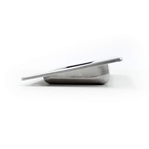 Jetland 2-Pack Concealed Recessed Pulls Handles - 5" x 3-1/4", Brushed Nickel, Rectangular Hidden Flush Pulls for Drawers Cupboards Cabinet Closet Doors, GMS128 - Image 4