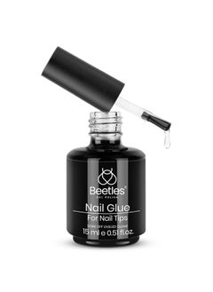 beetles Gel Polish Beetles Gel Polish 9 in 1 Nail Glue with New Formula, 0.5 Fl Oz Super Strong Brush in Nail Gel Glue for False Nails Tips, Rhinestone, Base Gel, Blooming Gel, Valentine's Day Gift for Women  - Image 1