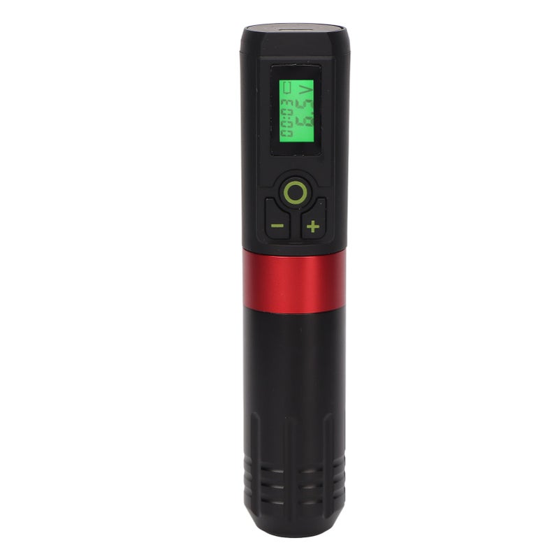 Wireless Rotary Tattoo Pen LED Display 2000mAh Liner Shader Timing Function Rechargeable Cartridge Tattoo Machine Black Green - Image 1