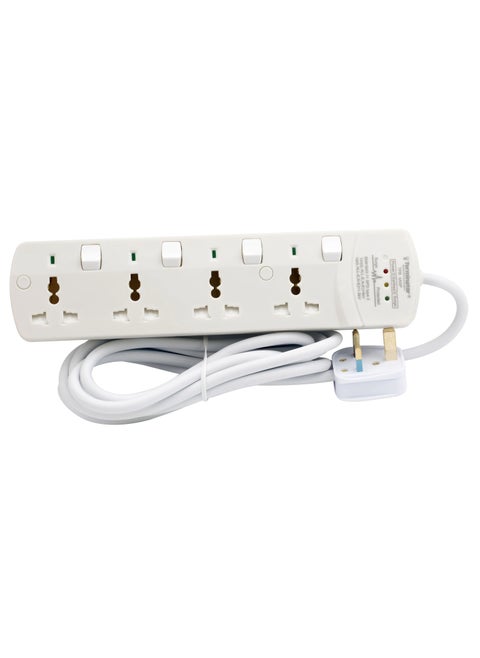 Extension 4G/3M Universal Socket W/Surge Protection & Indicators TPB 4ASP DCL & ESMA Approved Terminator