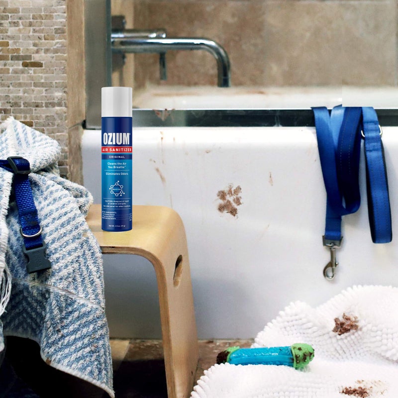 Ozium أوزيوم 3.5 أونصة. عبوة واحدة من معقم الهواء ومزيل الروائح للمنازل والسيارات والمكاتب والمزيد، جو خارجي - Image 5