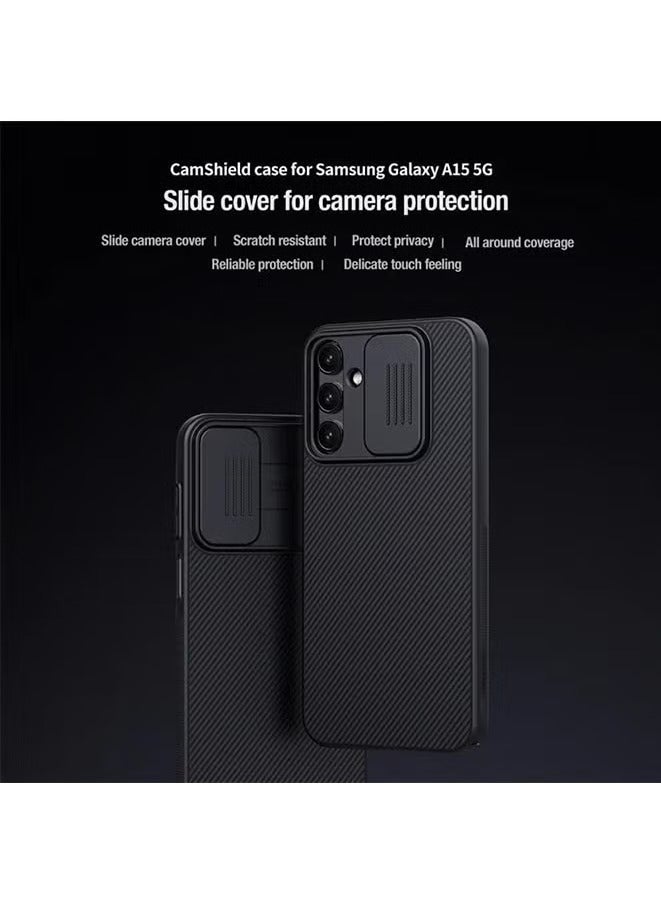 Nillkin Case for Samsung A15 nillkin CamShield case Protective Cover with Camera Protector Hard PC Ultra Thin Anti-Scratch Phone Case For Samsung A15- Black - Image 3