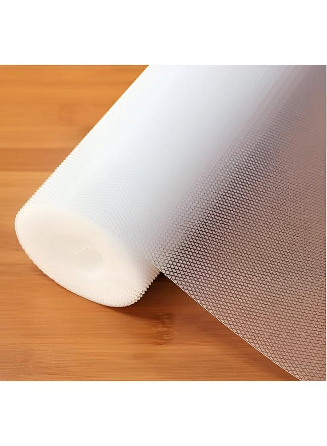 GripEasy Eva Multipurpose Shelf Liners Mat Roll - 60 Cm X 5 M Transparent Diamond Texture For Kitchen, Drawer, Cupboard, Dining, Almirah - Image 1