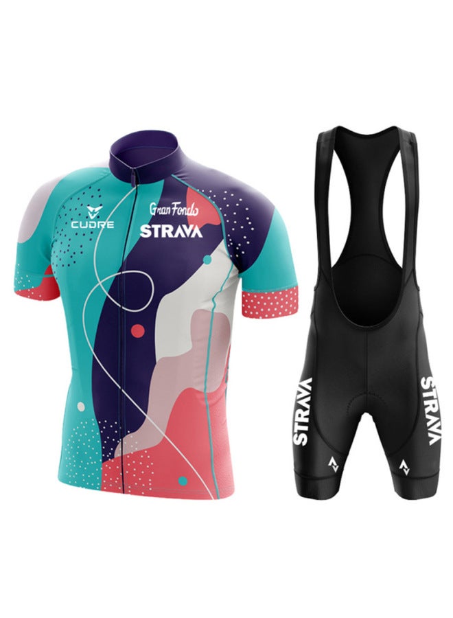 Tour De France Cycling Suit Short Sleeve Suit Summer Outdoor Mountain Bike Road Race Cycling Suit