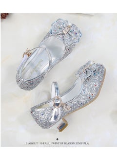 Generic Girls high heels princess shoes new children's performance shoes girls crystal shoes  - Image 2
