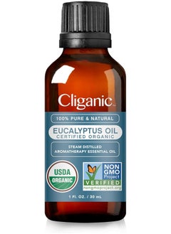 Cliganic Organic Eucalyptus Essential Oil, 100% Pure | Natural Aromatherapy Oil For Diffuser Steam Distilled | Non-Gmo Verified  - Image 1
