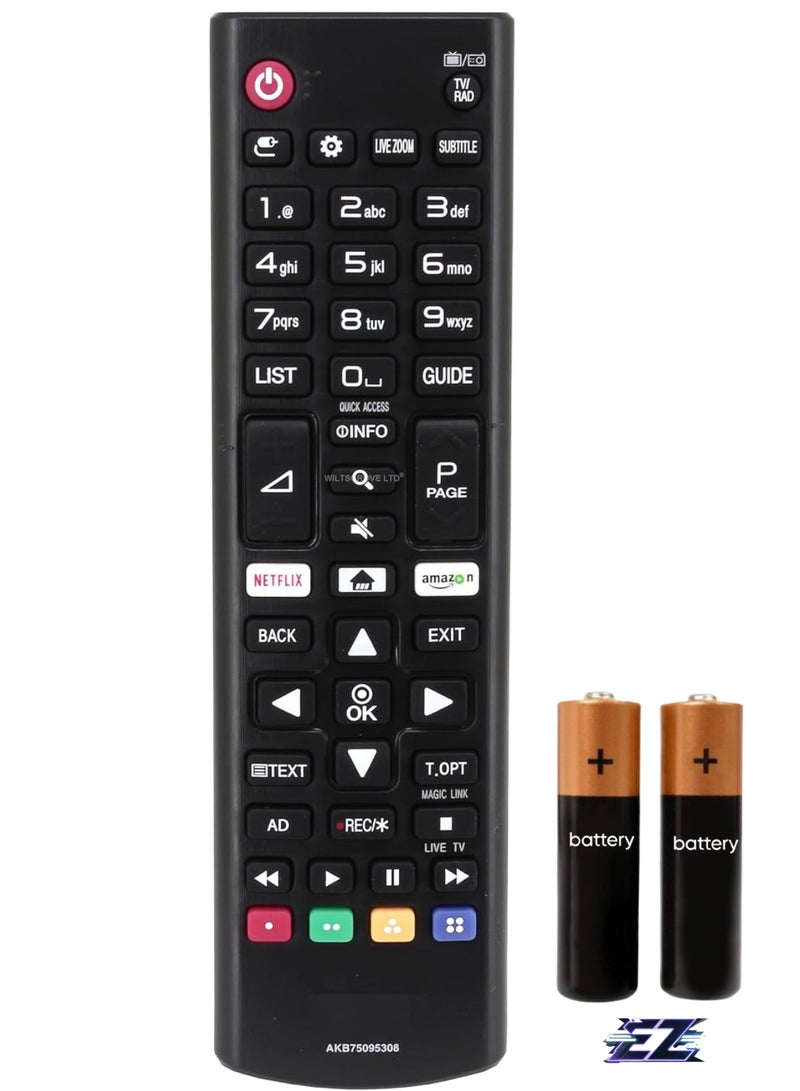 ELTRAZONE Original LG TV Remote Control AKB75375608 Fits 32LK6100 32LK6100PLB 32 Inch 4K UHD TV with battery - Image 1