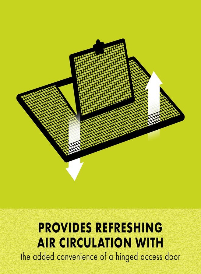 زيلا غطاء شبكي لتهوية حوض الزواحف من زيلا بيت مع باب مفصلي، مقاس 24 بوصة × 12 بوصة - Image 2