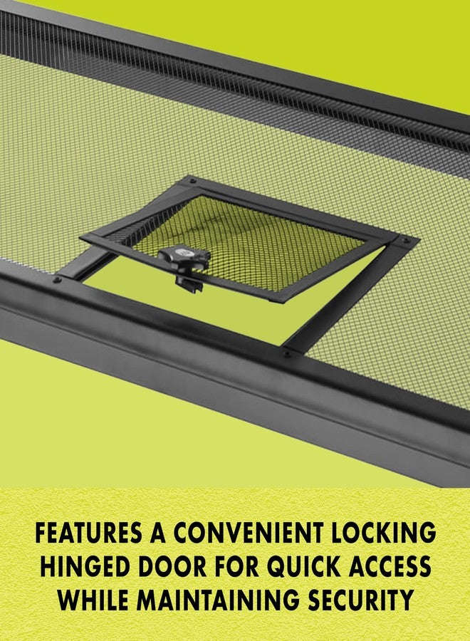 زيلا غطاء شبكي لتهوية حوض الزواحف من زيلا بيت مع باب مفصلي، مقاس 24 بوصة × 12 بوصة - Image 5
