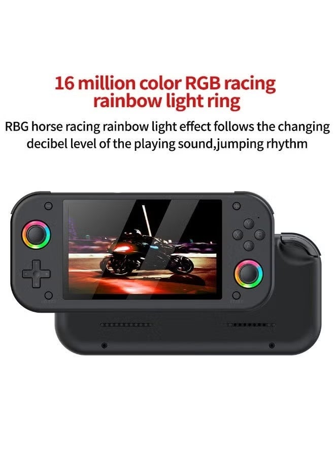 ELTRAZONE M26 Handheld Game Console, 5.1-Inch Display, 30+ Built-in Classic Games, RGB Light Ring, Portable Retro Gaming Device - Image 2