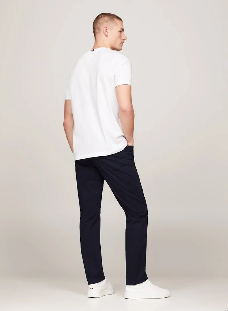 TOMMY HILFIGER Crew Neck Patch Pocket T-Shirt