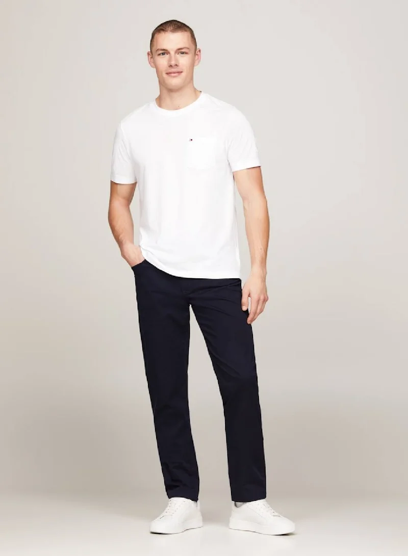TOMMY HILFIGER Crew Neck Patch Pocket T-Shirt