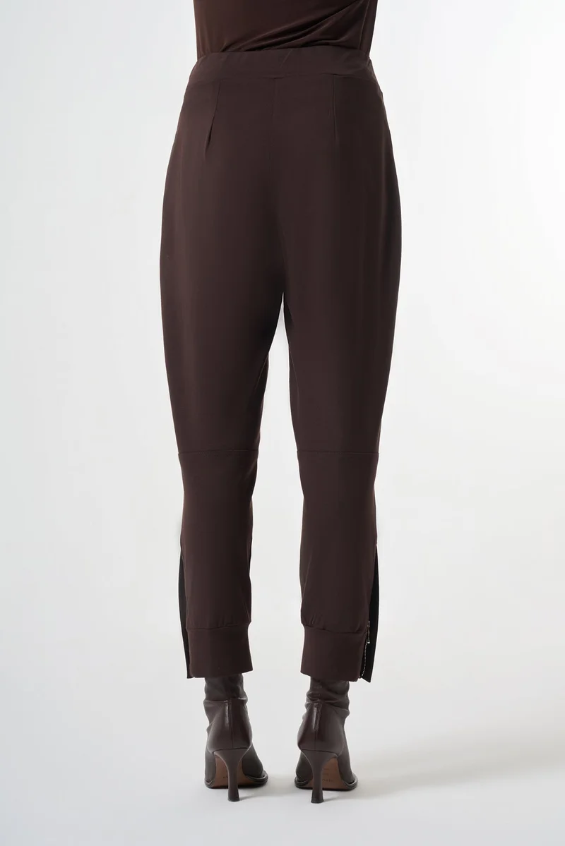 MissWhence  Pants with Zipper Detail - Brown for Women | Best Price UAE
