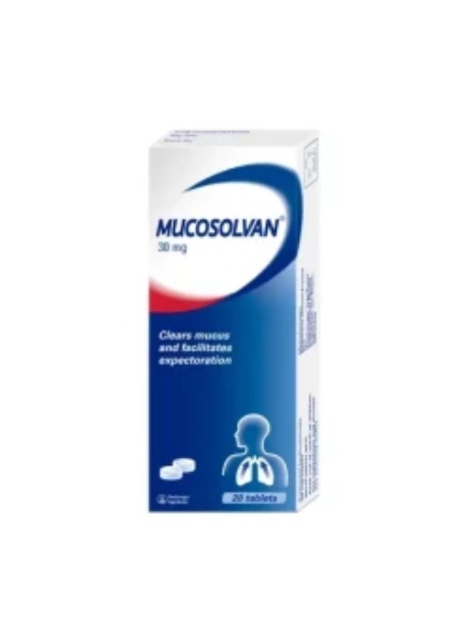 Mucosolvan 30  MG 20 Tablets - Image 1