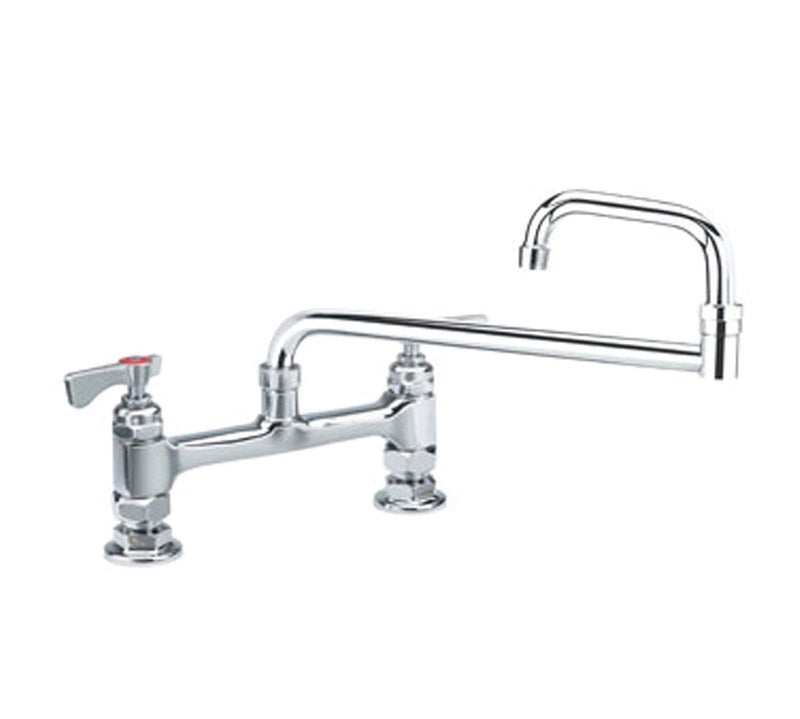 Krowne 15818L Krowne Royal Series Faucet Deck Mount 8 Centers 18 Swing spout 14 Turn Ceramic Cartridge Valve Low Lead Compliant NSF
