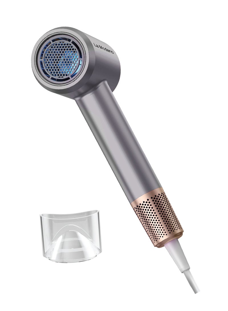 La Modano Hair Dryer 1800W for Women & Men Fast Drying, Overheat Protection, 2 Heat Settings, Compact Travel Blow Dryer LMHD855 - Image 1