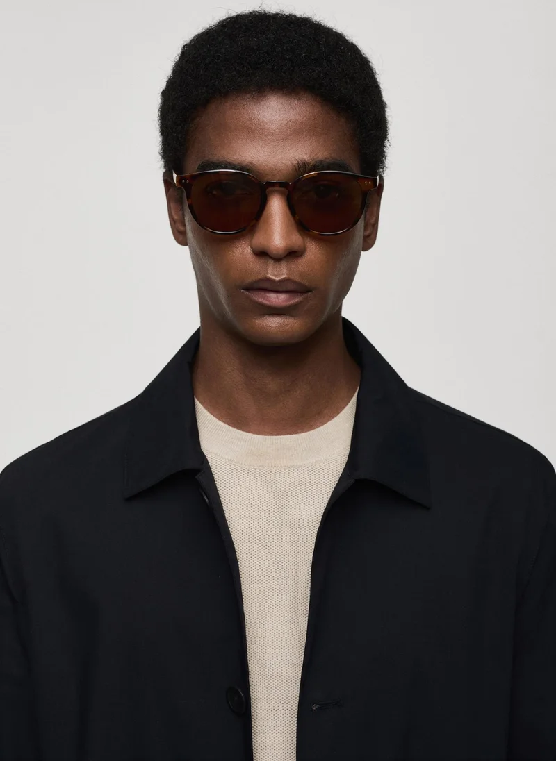 Mango Man Classic Water-Repellent Trench Coat