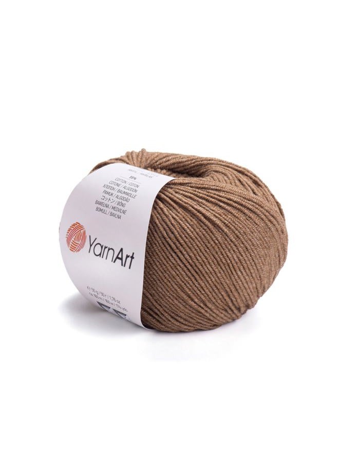 YarnArt Cotton Blend Amigurumi Yarn – 55% Cotton 45% Acrylic, Lightweight Amigurumi Thread for Crochet and Knitting, Soft Turkish Craft Material for Dolls, Toys, Baby Projects Color