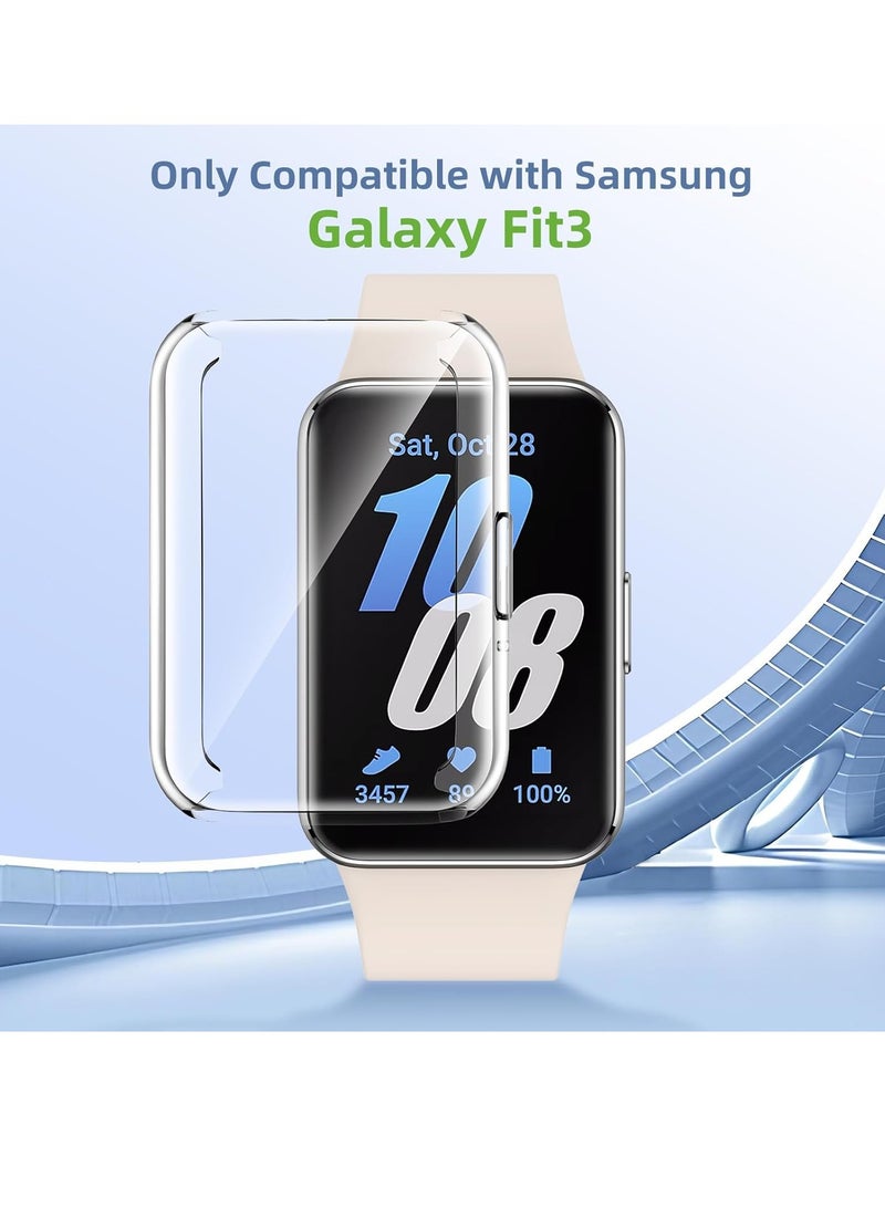 Samsung Galaxy Fit 3 Protective 360 Case Flexible TPU Case Shock Resistant - Clear  - Image 2