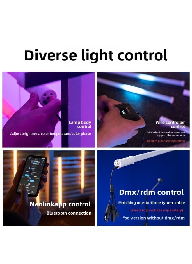 Generic - Nanguang (NANLITE)7X Rgb Full Color Led Handheld Light Bar Lamp Live Short Video Soft Light Households-Light Source Color:Pavotube T8-7x (with Dmx) - Image 1