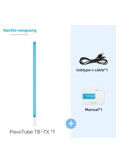Nanguang (NANLITE)7X Rgb Full Color Led Handheld Light Bar Lamp Live Short Video Soft Light Households-Light Source Color:Pavotube T8-7x (with Dmx)