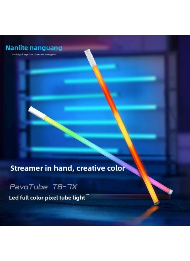 Generic - Nanguang (NANLITE)7X Rgb Full Color Led Handheld Light Bar Lamp Live Short Video Soft Light Households-Light Source Color:Pavotube T8-7x (with Dmx) - Image 1