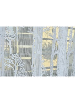 Homefab India Homefab India Pack of 2 Tissue Curtains Sheer Panel Transparent Net - 7 Feet, Door, White, Floral, Grommet Curtains  - Image 4