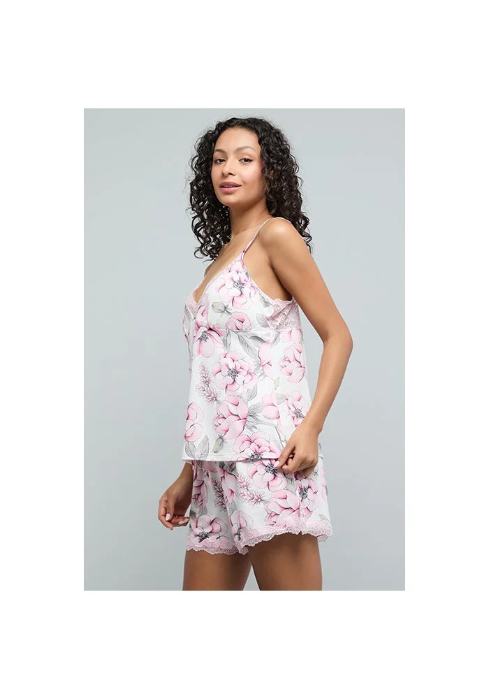 أر أند بي Floral Print Cami Shorty Pyjama Set