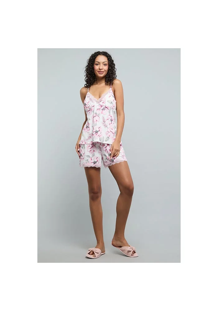 أر أند بي Floral Print Cami Shorty Pyjama Set