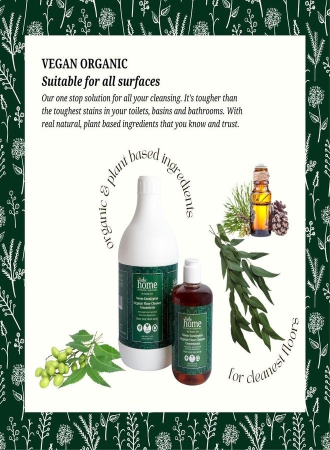 Rustic Art Home Organic Floor Cleaner Concentrate | Neem Eucalyptus Blend | 1ml per 1L Water | Natural Plant Based Formula | 300ml - Image 3
