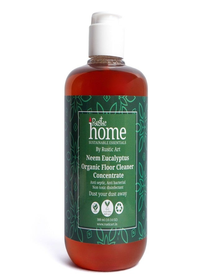 Rustic Art Home Organic Floor Cleaner Concentrate | Neem Eucalyptus Blend | 1ml per 1L Water | Natural Plant Based Formula | 300ml - Image 1