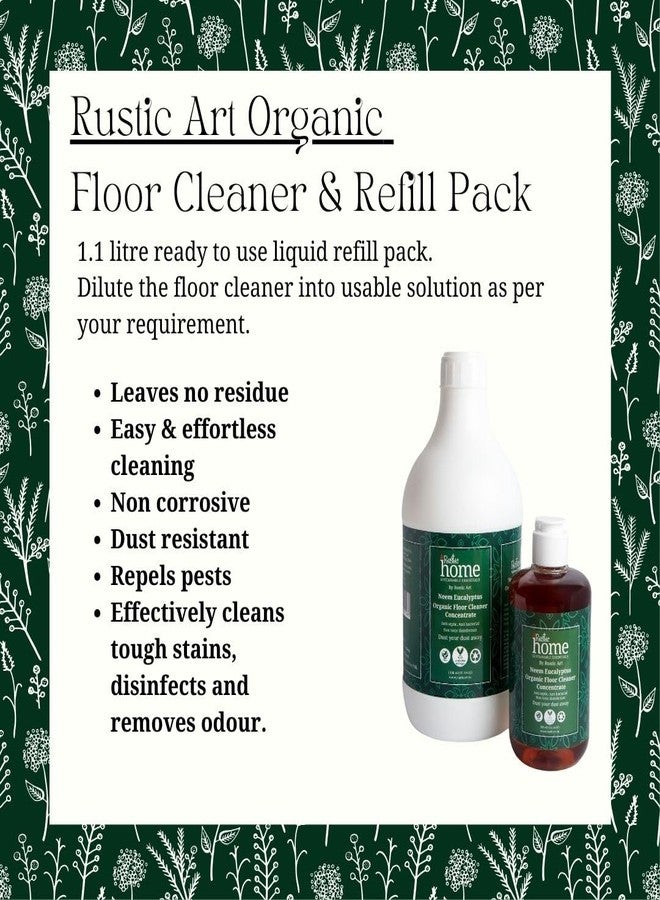 Rustic Art Home Organic Floor Cleaner Concentrate | Neem Eucalyptus Blend | 1ml per 1L Water | Natural Plant Based Formula | 300ml - Image 4