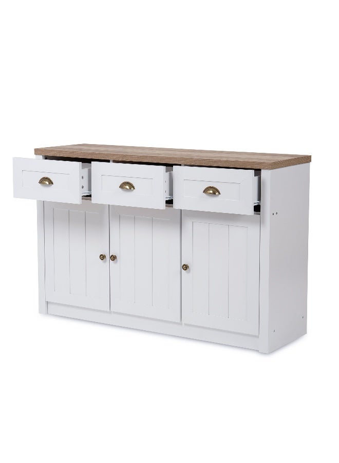 Pan Home Almada Sideboard  - White  - Image 4
