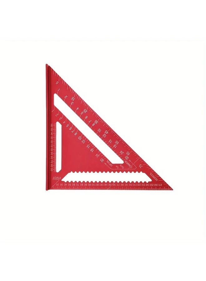 300mm Aluminum Alloy Triangle Ruler Dual Scale Cm Inch For Woodworking Carpentry - Image 5