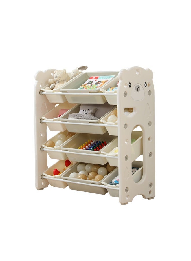 MIXDE Children's Toy Storage Organizer, Large Kids Toy Chests, Removable Kids Storage Bins Toy Boxes, Car Children's Toy Storage Rack, Toy Box Organizer for Kids' Playroom (Car-B) - Image 1
