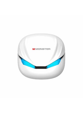 Monster Airstar Q15 Gaming Earbuds | Cool LED Lights | Bluetooth 6.0 | 360° Surround Sound | Low Latency-White - view 2